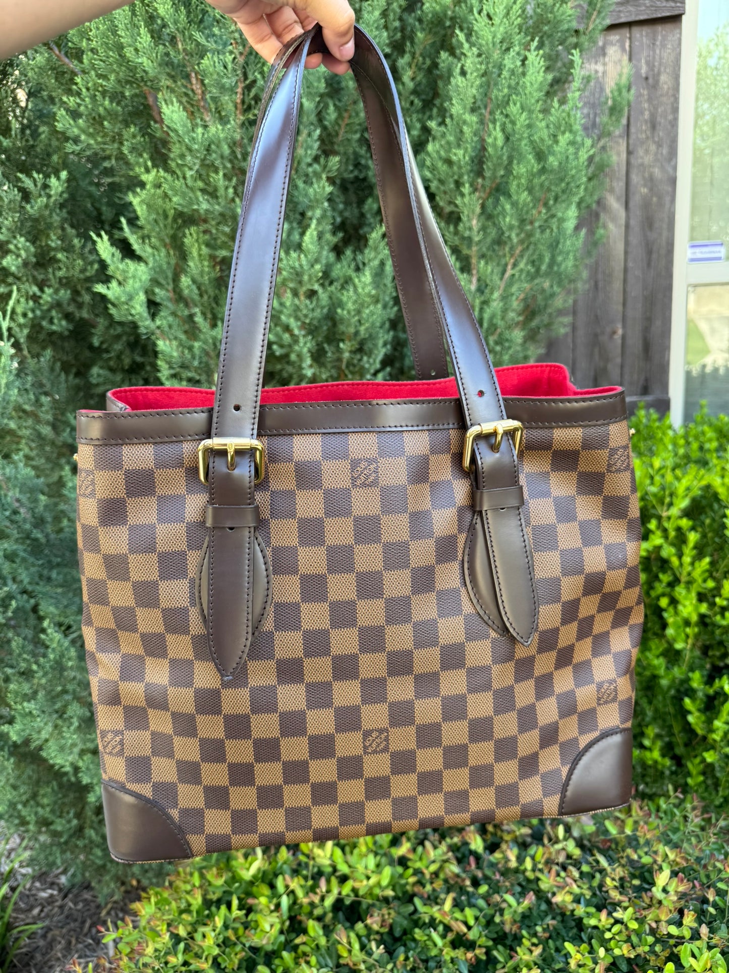 Louis Vuitton Hampstead MM in Damier Ebene Canvas