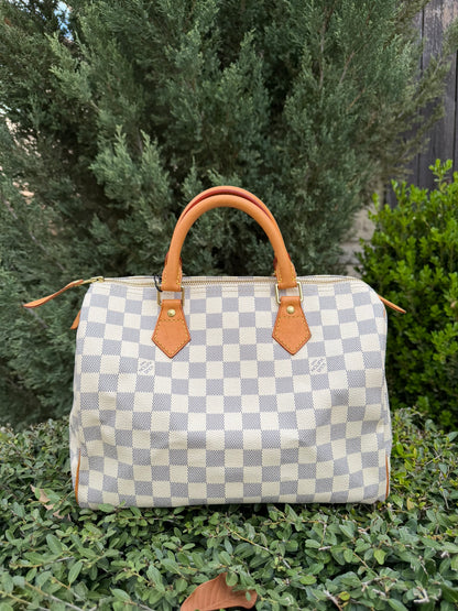 Louis Vuitton Speedy 30 in Damier Azur
