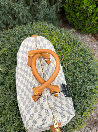 Louis Vuitton Speedy 30 in Damier Azur