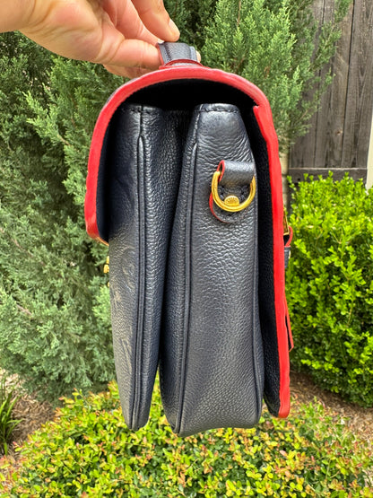 Louis Vuitton Pochette Métis in Marine Rouge Empreinte Leather