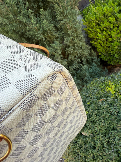 Louis Vuitton Neverfull MM – Damier Azur with Wristlet