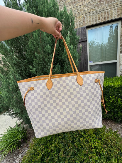 Louis Vuitton Neverfull GM in Damier Azur Canvas