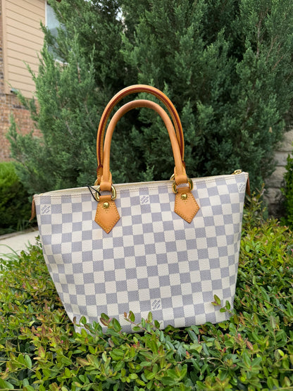 Louis Vuitton Saleya MM in Damier Azur Canvas
