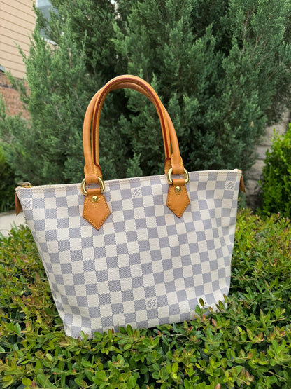 Louis Vuitton Saleya MM in Damier Azur Canvas