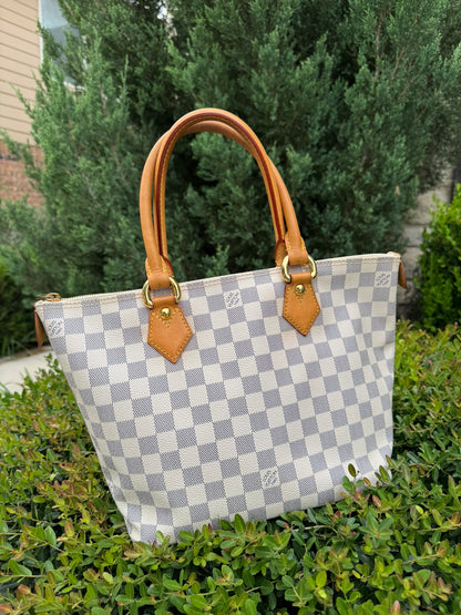Louis Vuitton Saleya MM in Damier Azur Canvas