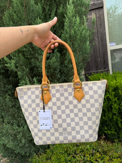 Louis Vuitton Saleya MM in Damier Azur Canvas