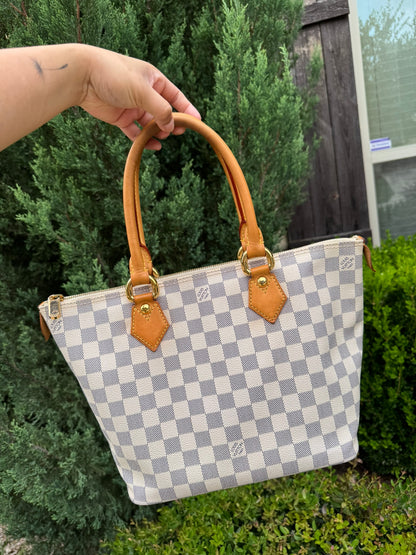 Louis Vuitton Saleya MM in Damier Azur Canvas