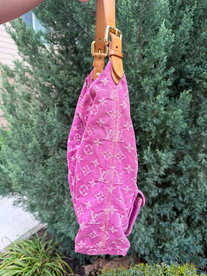 Louis Vuitton Neo Baggy GM – Pink Monogram Denim