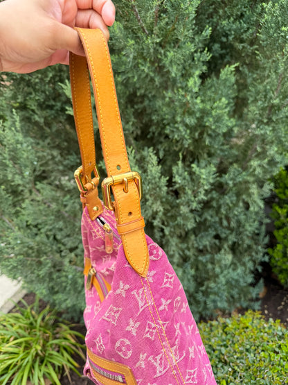 Louis Vuitton Neo Baggy GM – Pink Monogram Denim