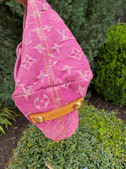 Louis Vuitton Neo Baggy GM – Pink Monogram Denim