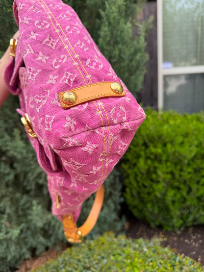 Louis Vuitton Neo Baggy GM – Pink Monogram Denim