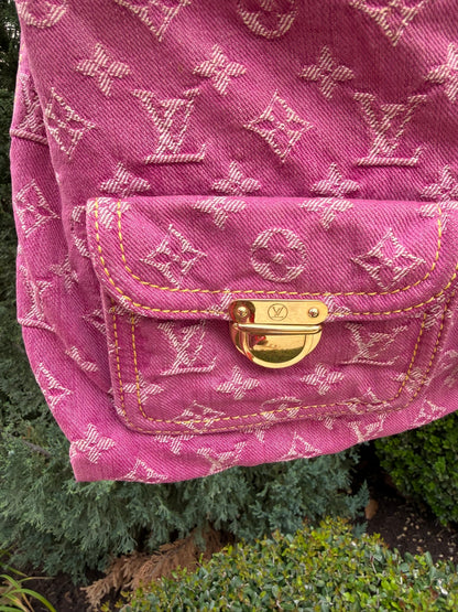 Louis Vuitton Neo Baggy GM – Pink Monogram Denim