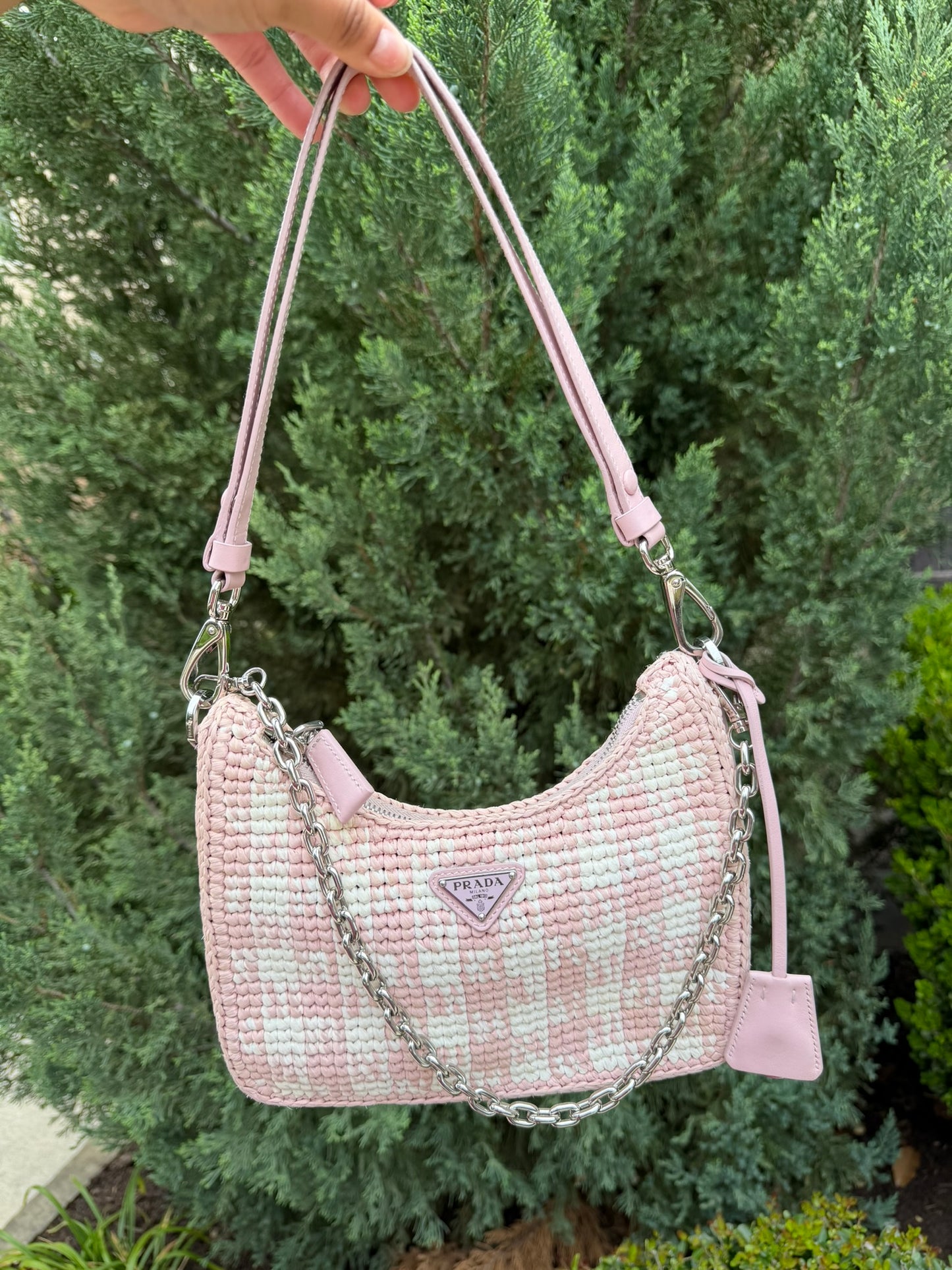 Prada Re-Edition 2005 Crochet (Raffia) Shoulder Bag