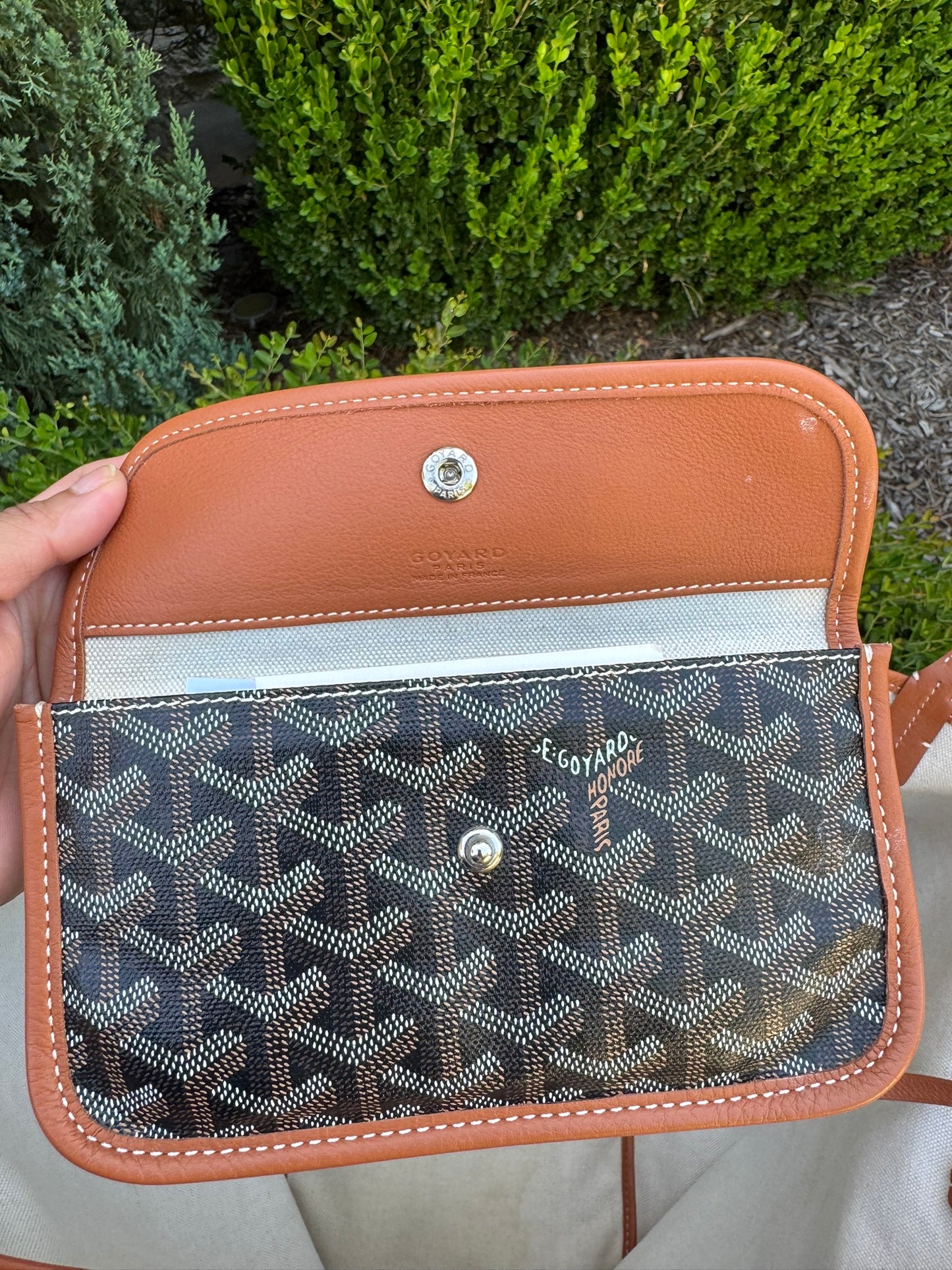 Goyard Saint Louis GM in Black Goyardine Canvas with Gold Trim