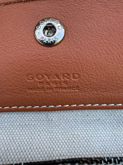 Goyard Saint Louis GM in Black Goyardine Canvas with Gold Trim