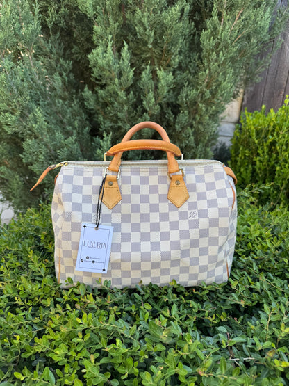 Louis Vuitton Speedy 30 in Damier Azur Canvas