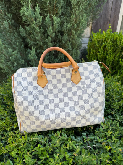 Louis Vuitton Speedy 30 in Damier Azur Canvas