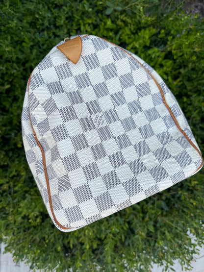 Louis Vuitton Speedy 30 in Damier Azur Canvas