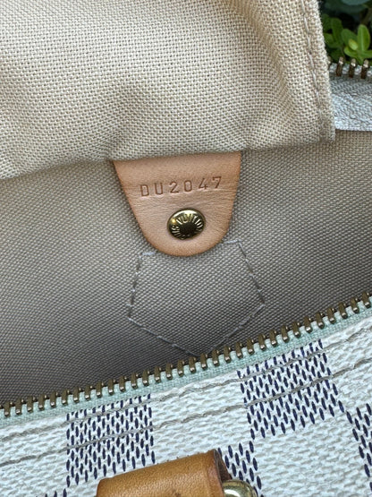 Louis Vuitton Speedy 30 in Damier Azur Canvas