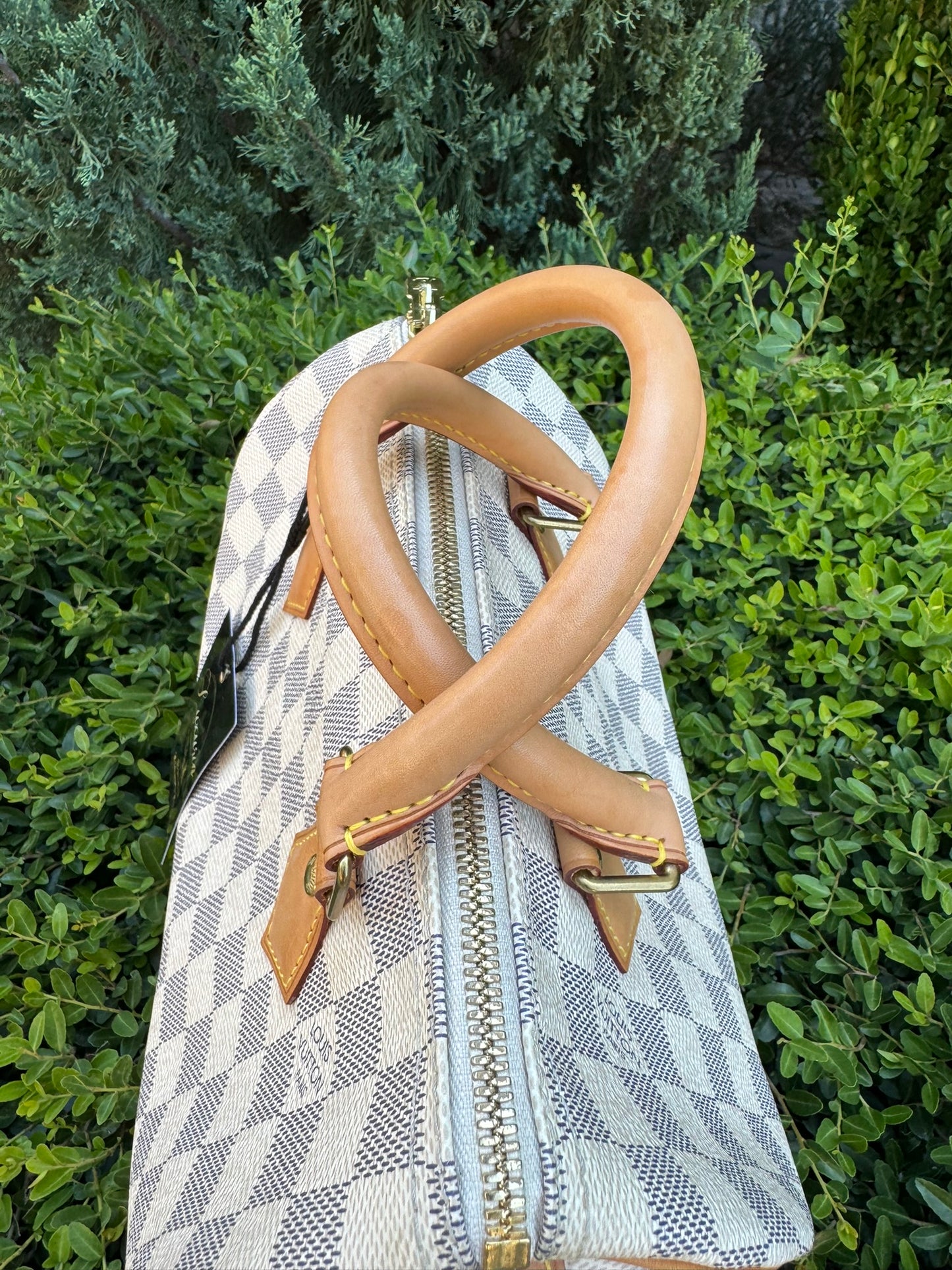 Louis Vuitton Speedy Bandoulière 25 in Damier Azur Canvas