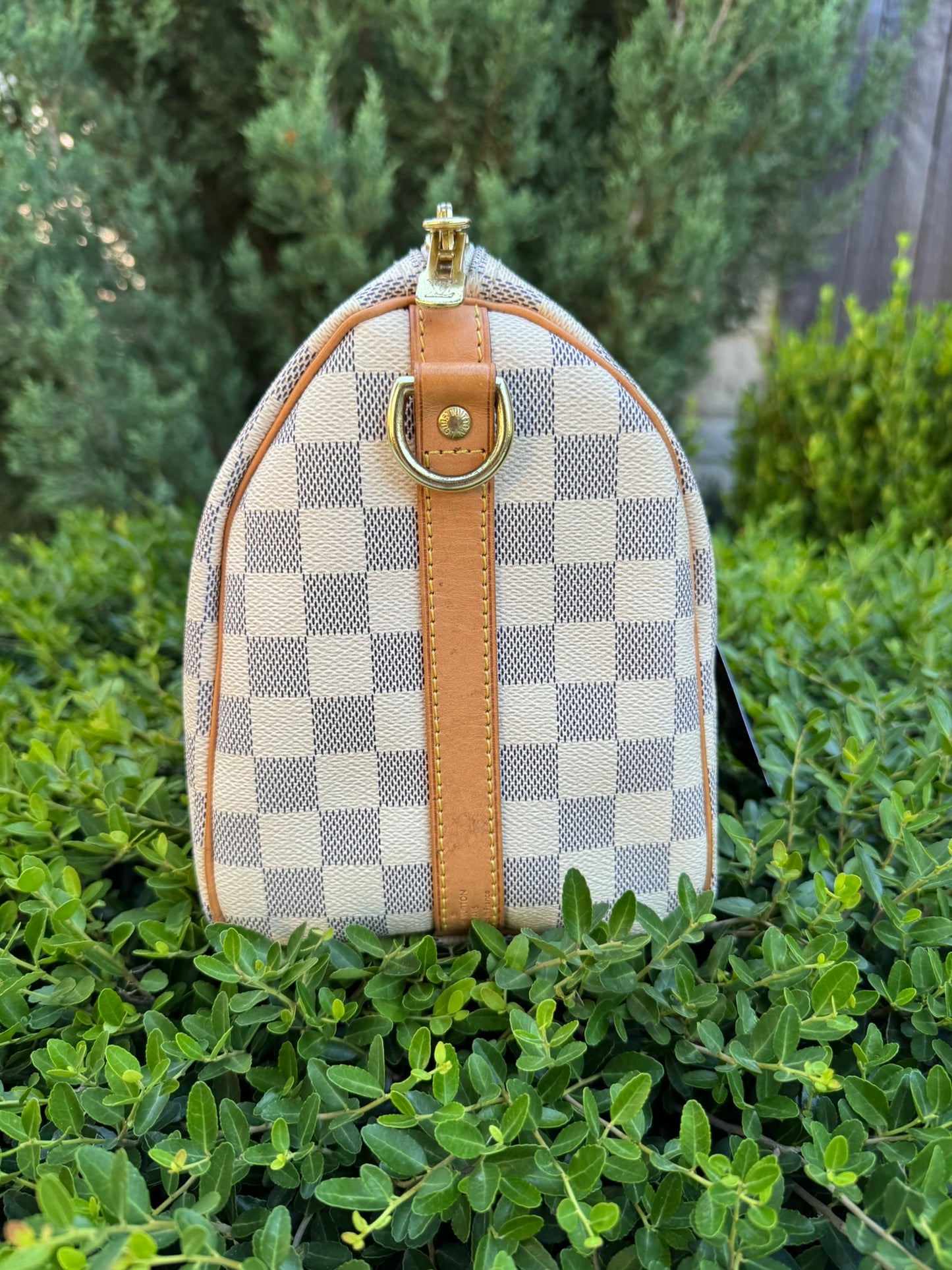 Louis Vuitton Speedy Bandoulière 25 in Damier Azur Canvas