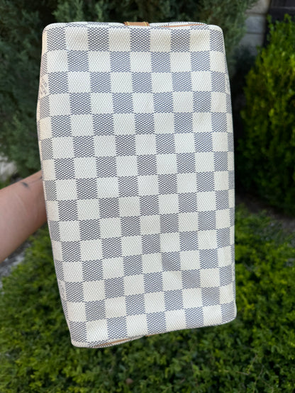 Louis Vuitton Speedy Bandoulière 25 in Damier Azur Canvas