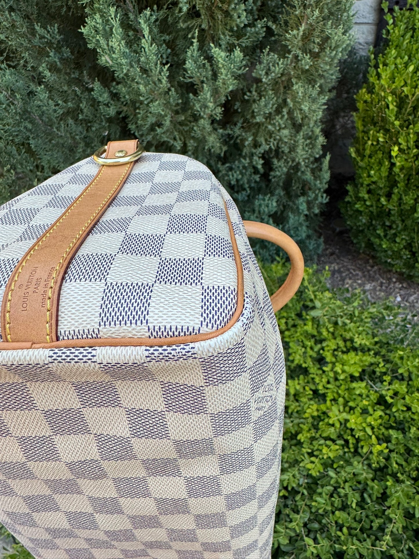 Louis Vuitton Speedy Bandoulière 25 in Damier Azur Canvas