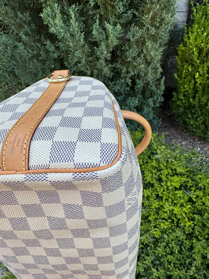 Louis Vuitton Speedy Bandoulière 25 in Damier Azur Canvas