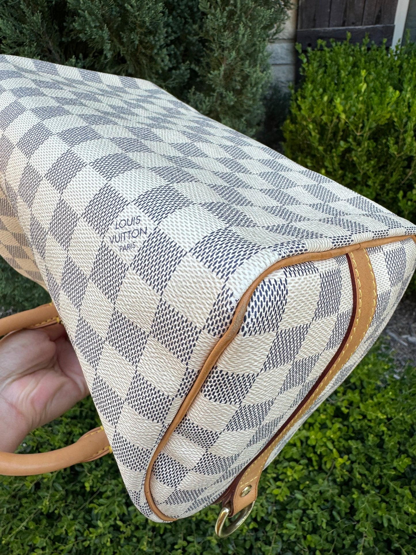 Louis Vuitton Speedy Bandoulière 25 in Damier Azur Canvas