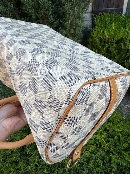 Louis Vuitton Speedy Bandoulière 25 in Damier Azur Canvas