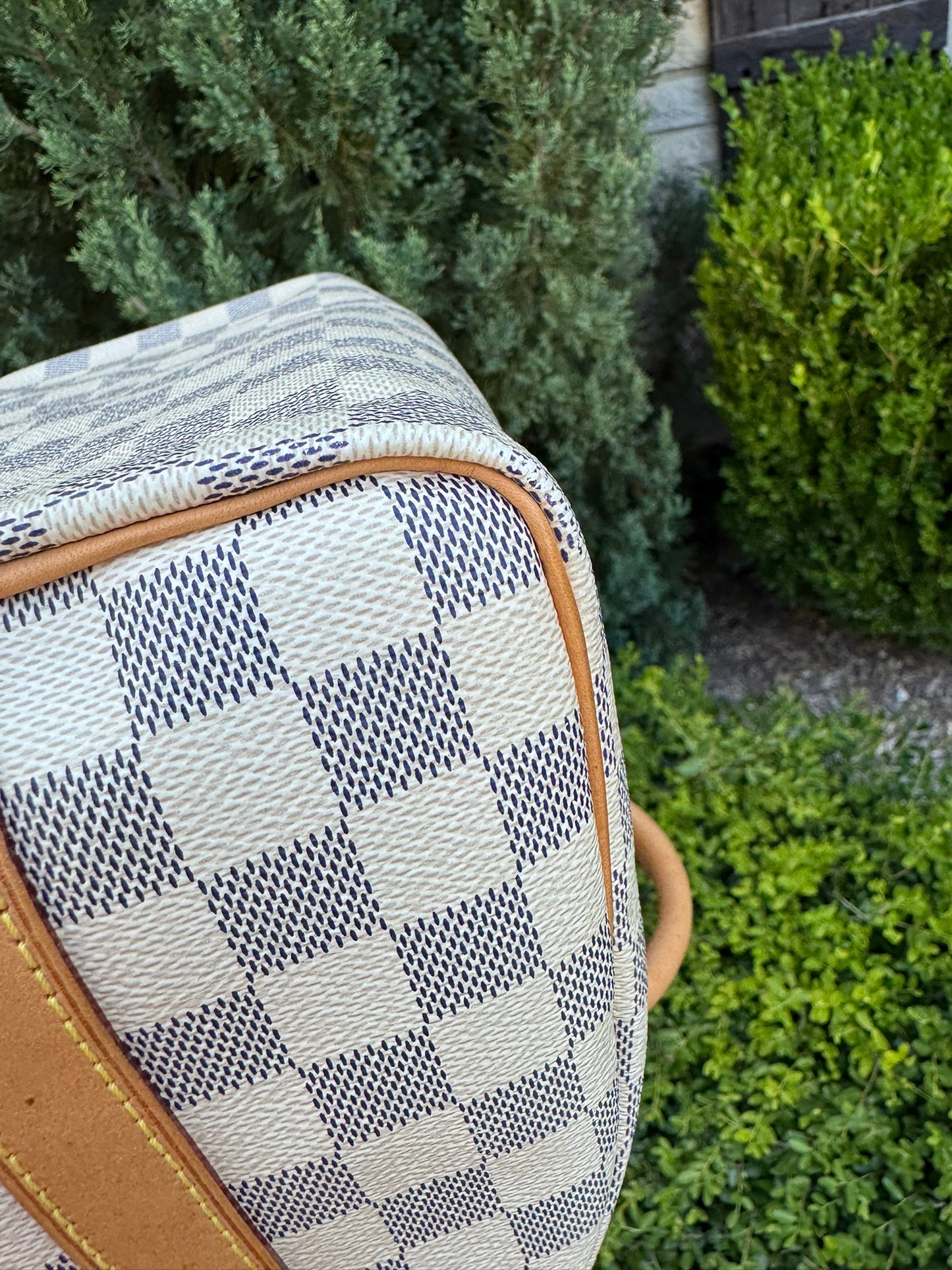 Louis Vuitton Speedy Bandoulière 25 in Damier Azur Canvas