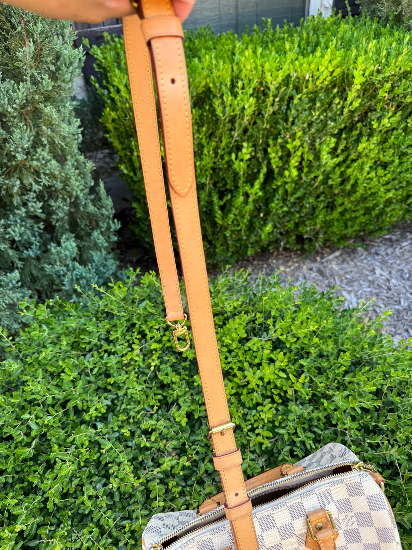 Louis Vuitton Speedy Bandoulière 25 in Damier Azur Canvas