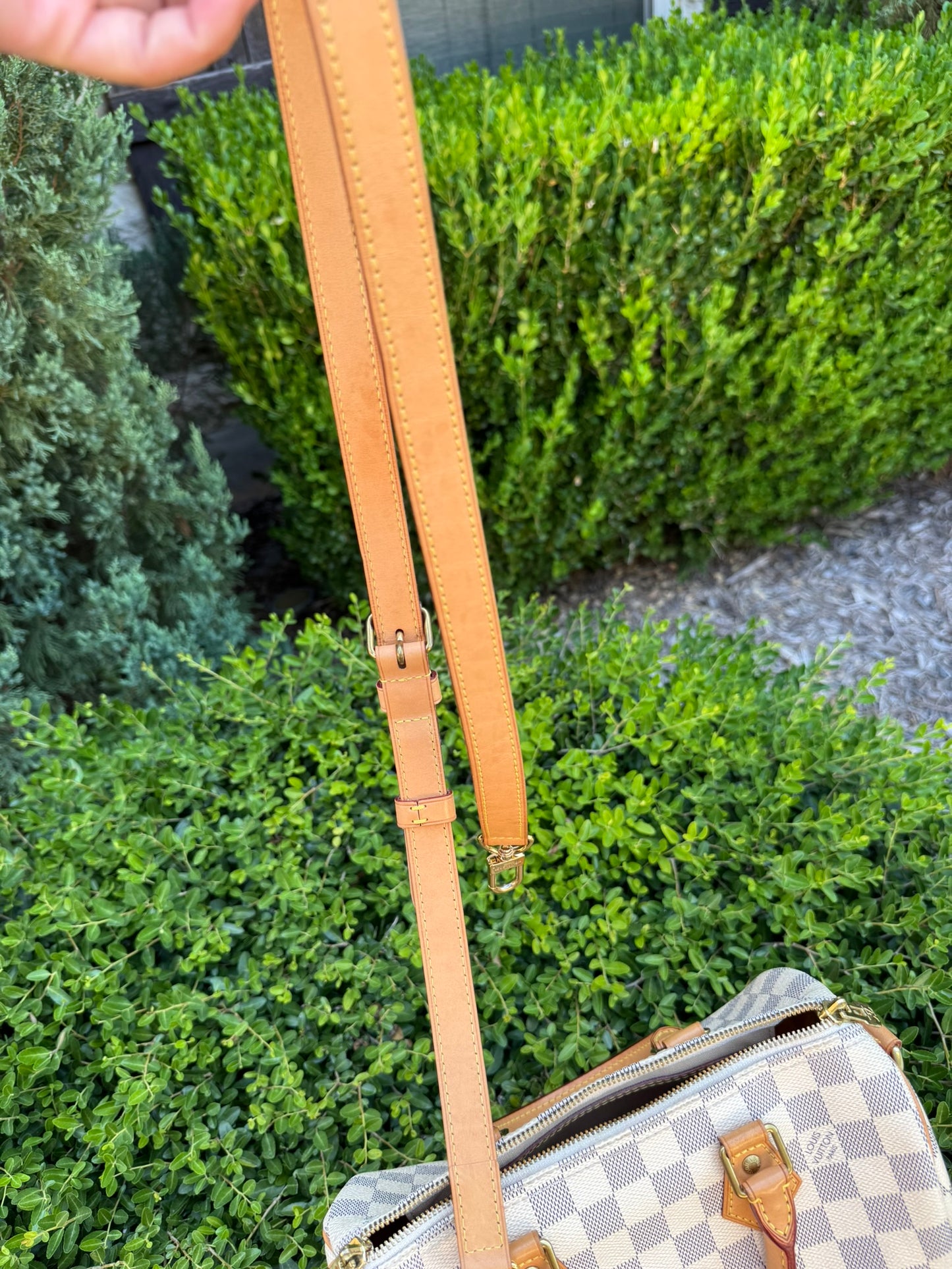 Louis Vuitton Speedy Bandoulière 25 in Damier Azur Canvas