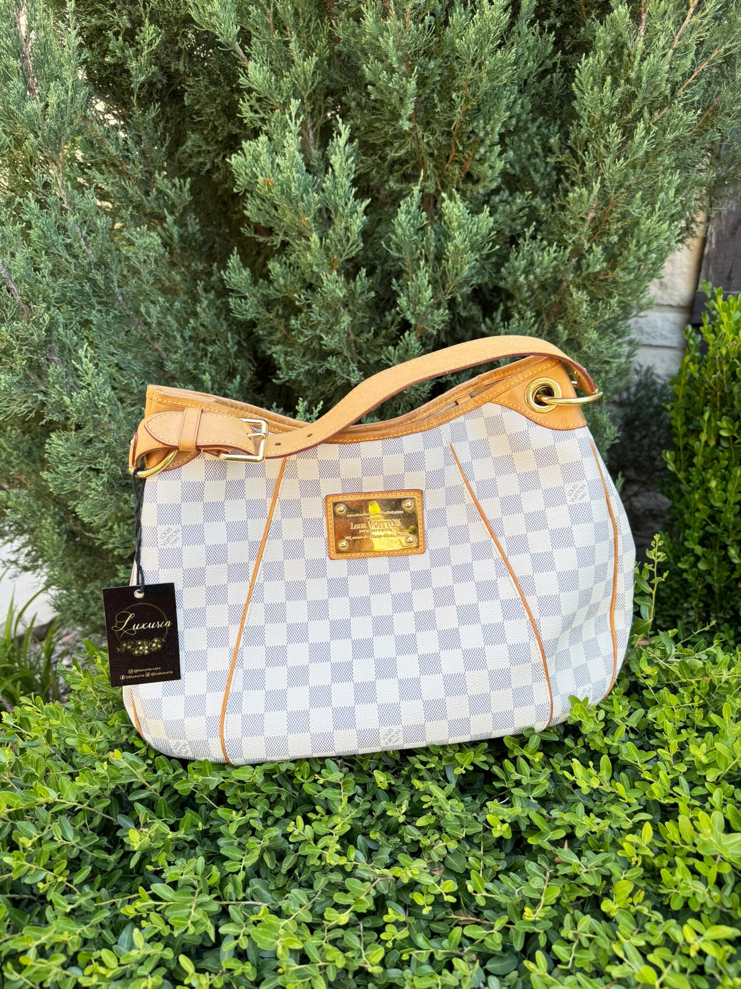 Louis Vuitton Galliera PM in Damier Azur Canvas