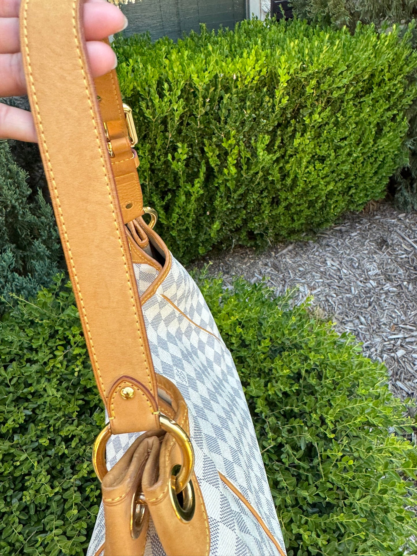 Louis Vuitton Galliera PM in Damier Azur Canvas