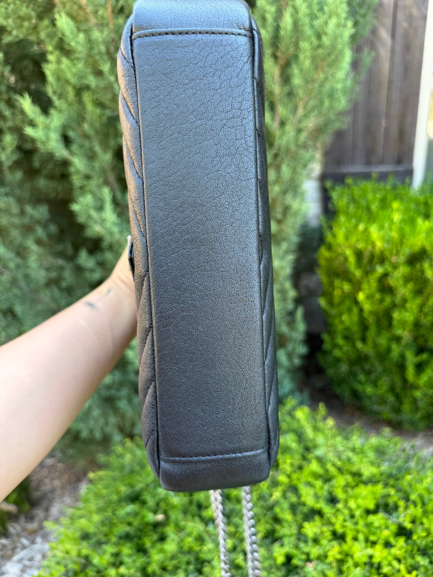 Saint Laurent College Medium in Chevron Quilted Leather