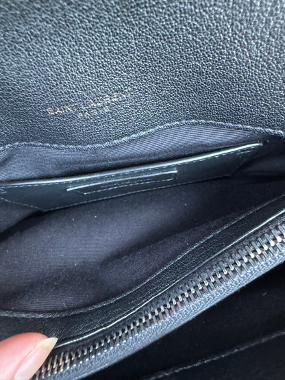 Saint Laurent College Medium in Chevron Quilted Leather