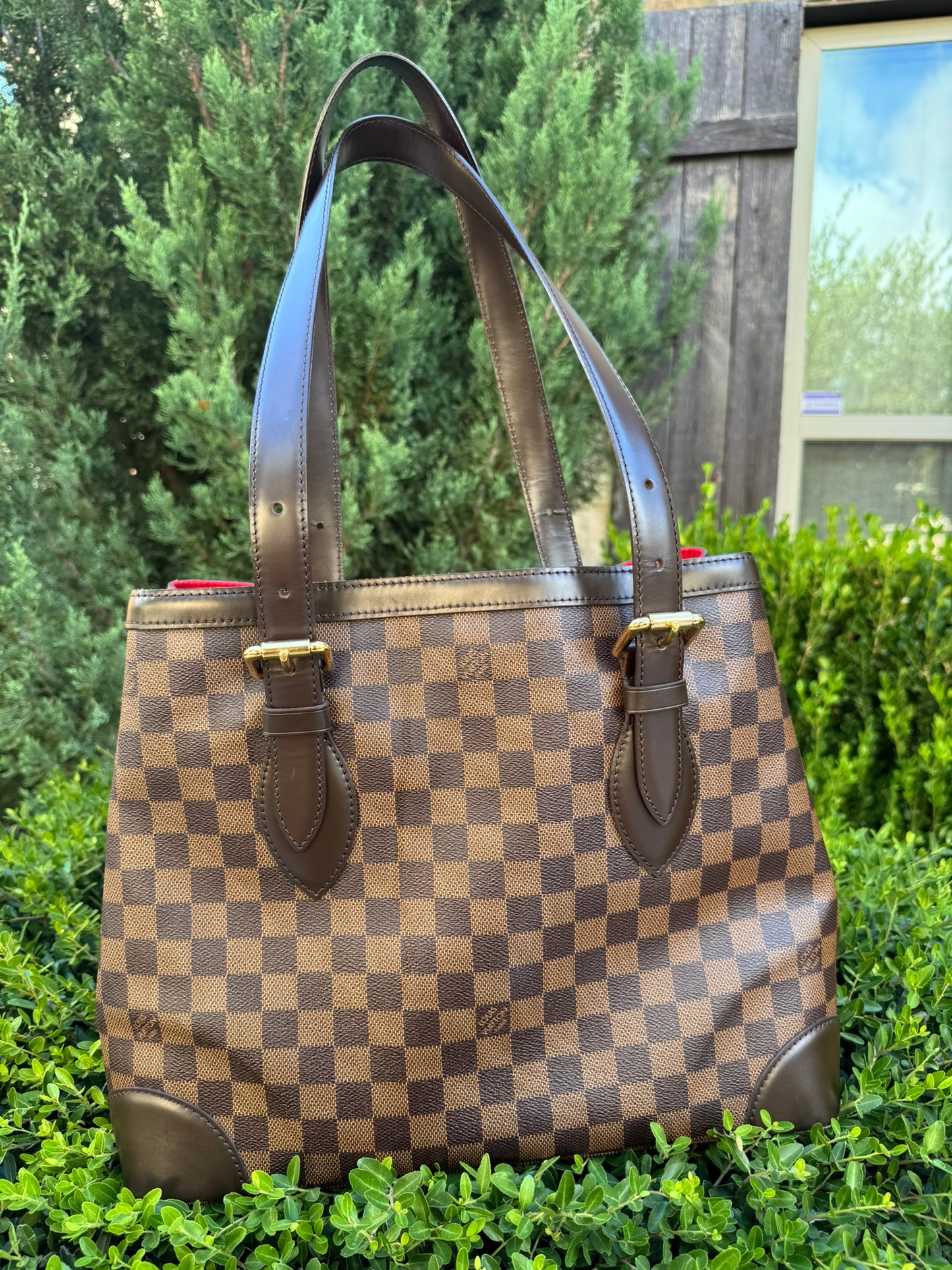 Louis Vuitton Hampstead MM in Damier Ebene Canvas