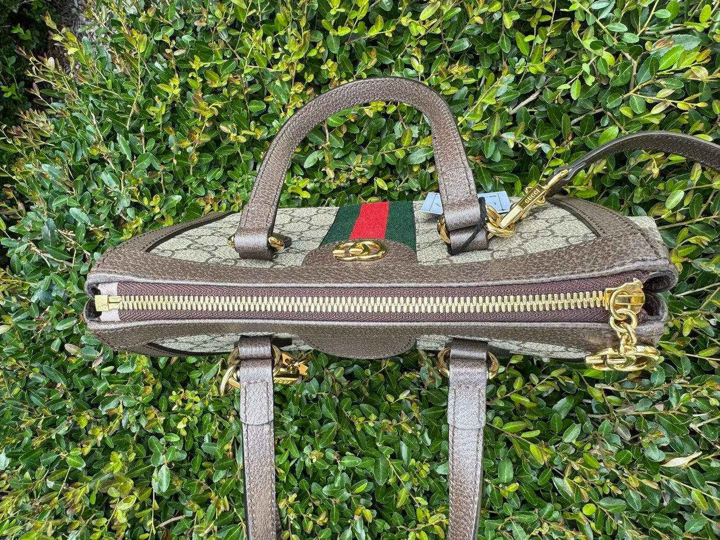 Gucci Ophidia Small Tote in Beige/Ebony GG Supreme