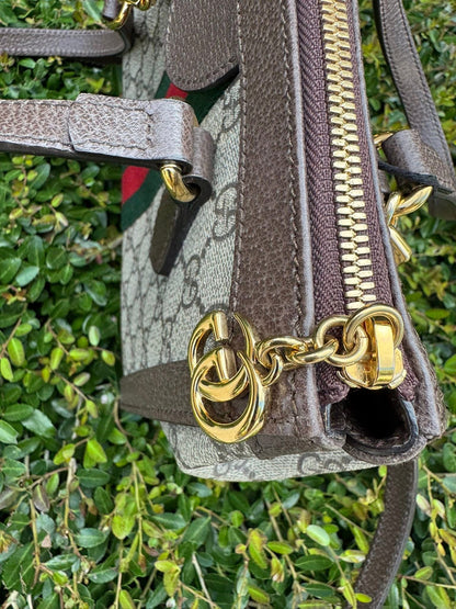 Gucci Ophidia Small Tote in Beige/Ebony GG Supreme