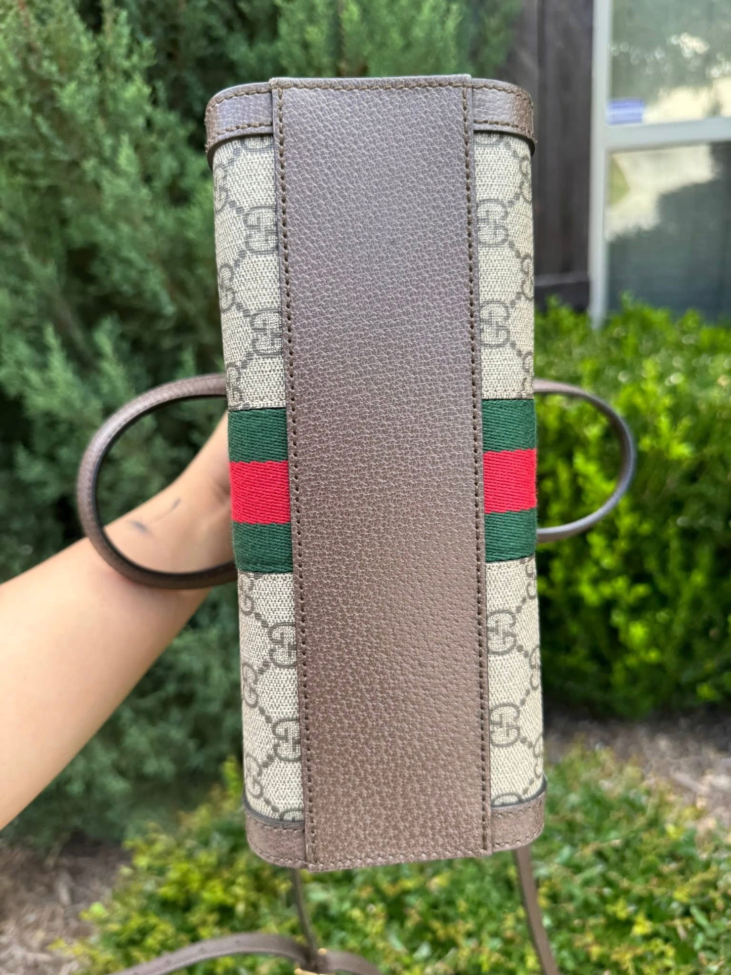 Gucci Ophidia Small Tote in Beige/Ebony GG Supreme