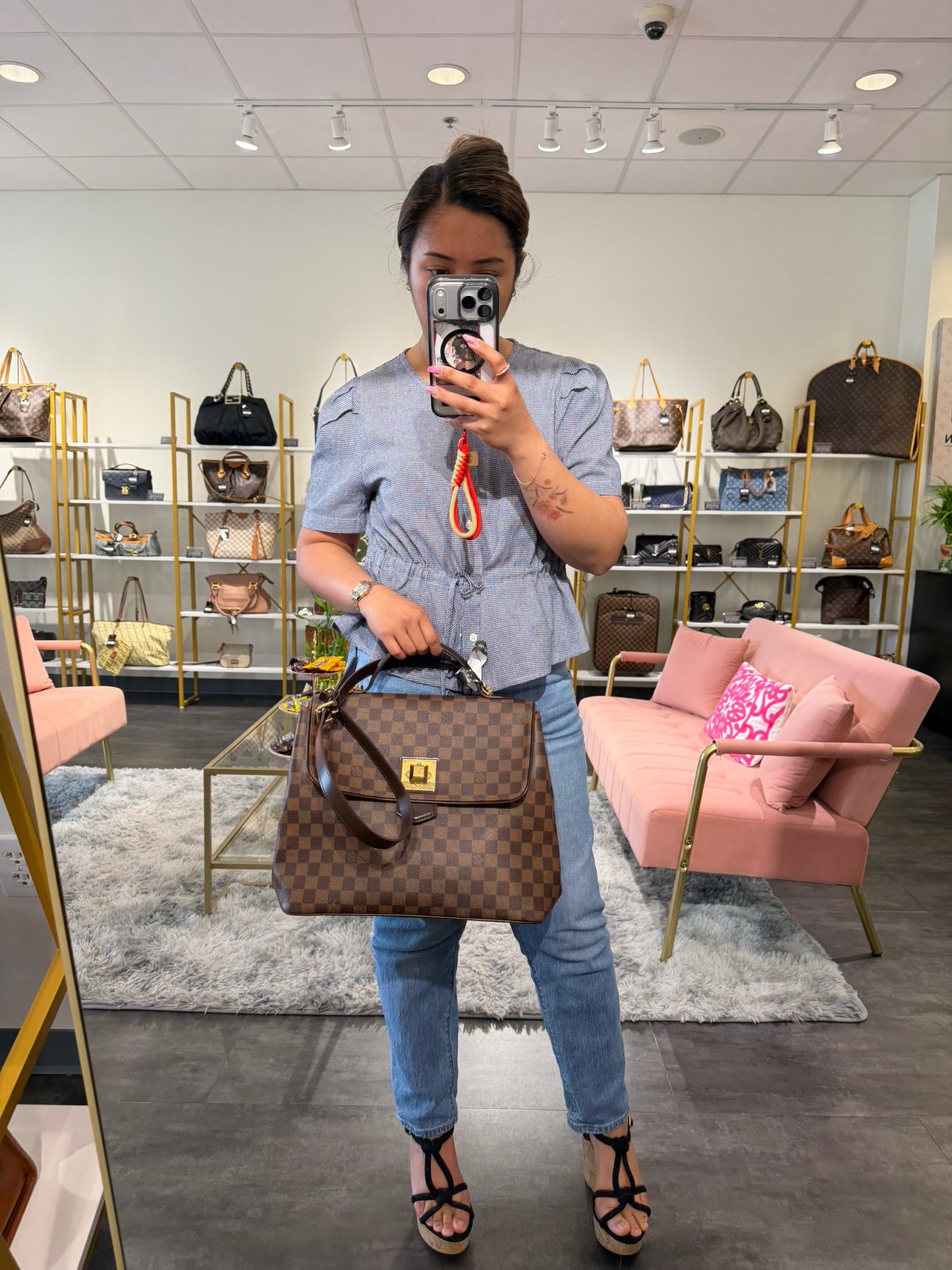 Louis Vuitton Bergamo GM – Damier Ebene