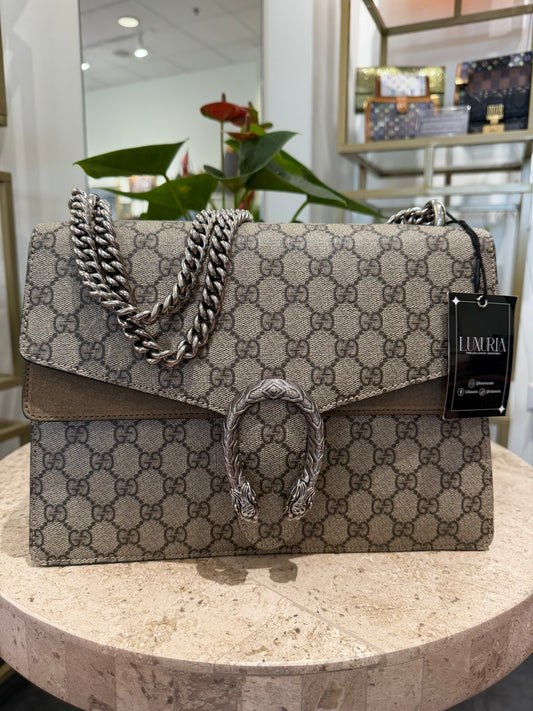 Gucci Dionysus Medium – Tan Leather