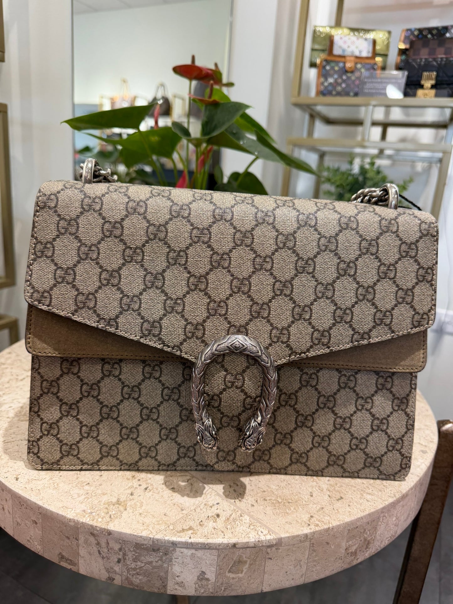 Gucci Dionysus Medium – Tan Leather