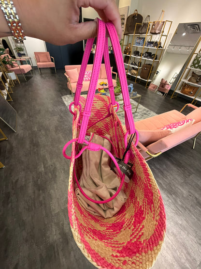 Loewe Anagram Raffia Tote – Hot Pink