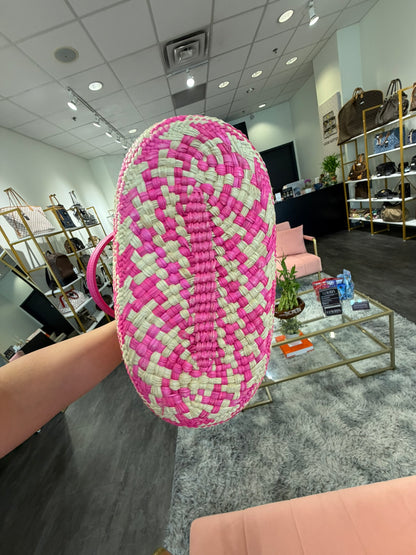 Loewe Anagram Raffia Tote – Hot Pink