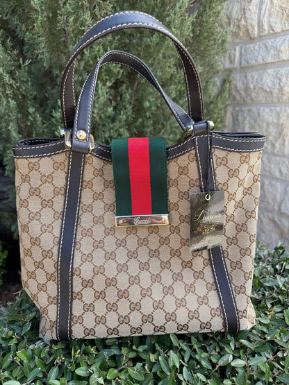 Gucci Guccissima Web Stripe Shoulder Bag