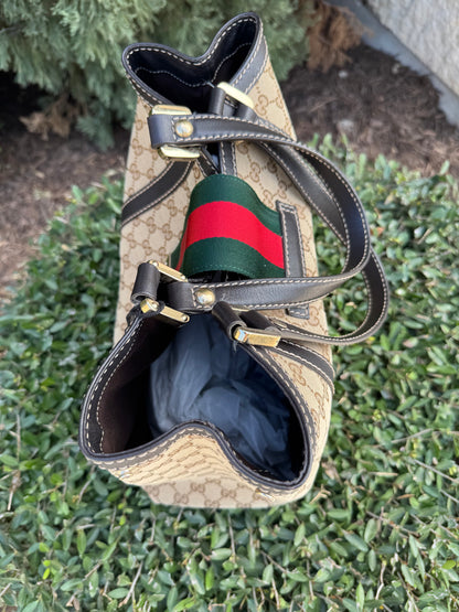 Gucci Guccissima Web Stripe Shoulder Bag