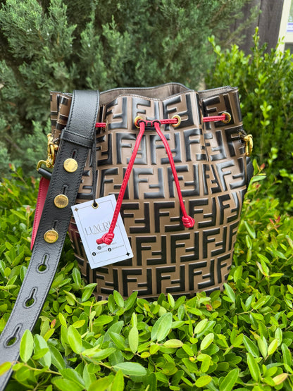Fendi Mon Tresor Bucket Bag – Bi-Color Cherry Red