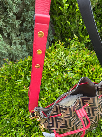 Fendi Mon Tresor Bucket Bag – Bi-Color Cherry Red